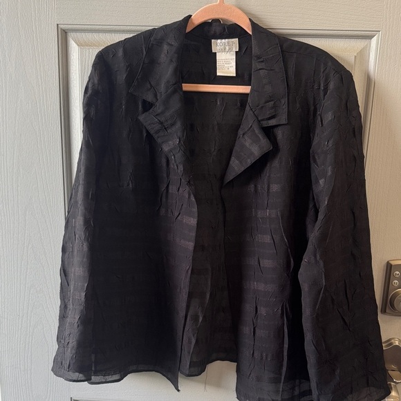 Koret Black Textured Blazer - Picture 1 of 4
